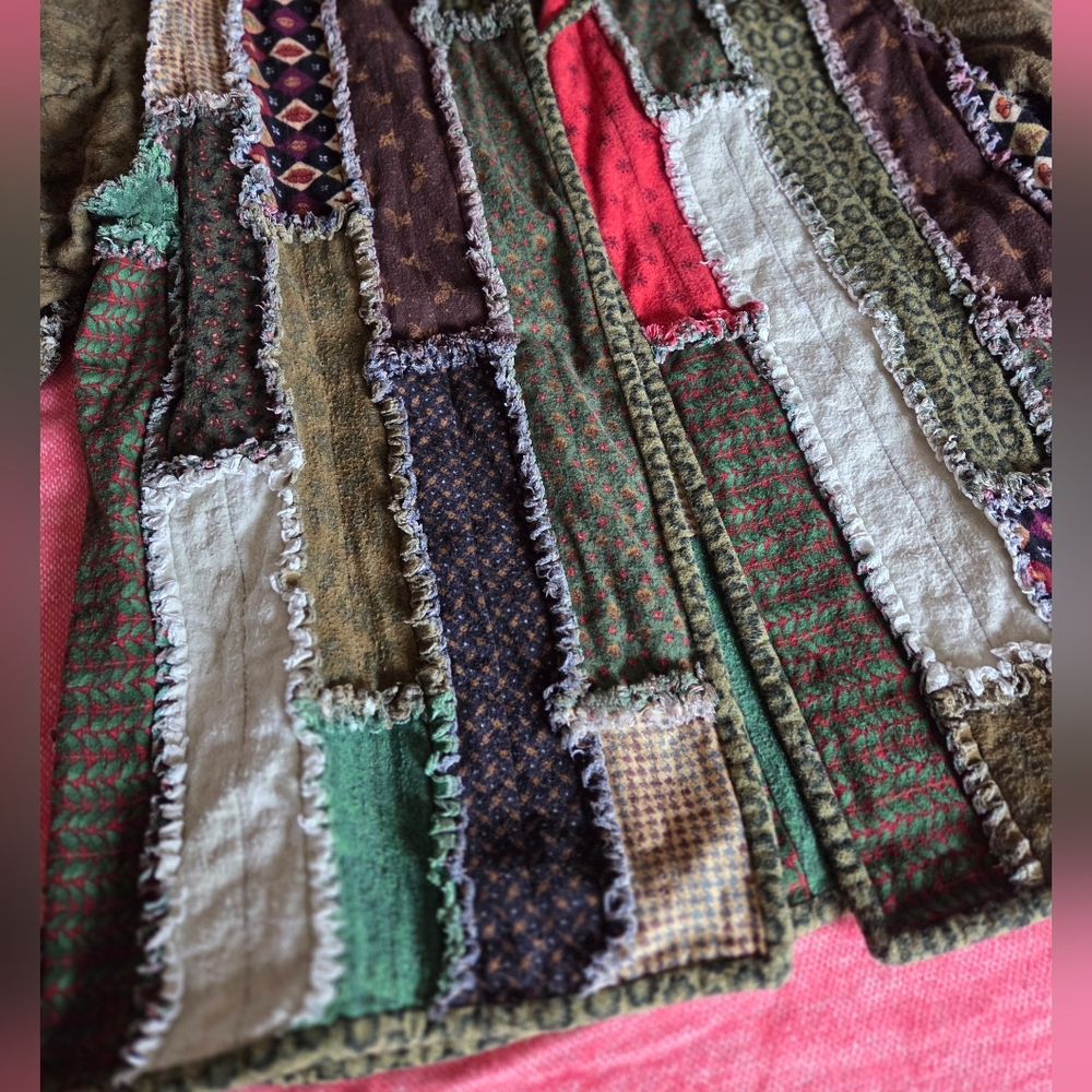 Source Unknown Multicolor Patchwork Jacket - Picture 2 of 9